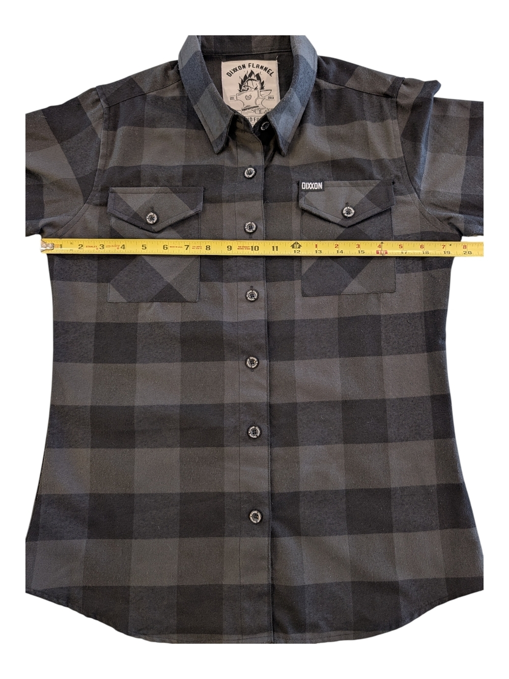 DIXXON Black and Gray Plaid Button-Down Shirt - Picture 5 of 7